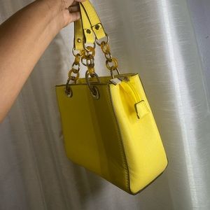 Yellow handbag